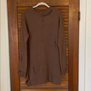 Long distressed Tobi sweater